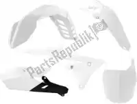 563340538, Rtech, Set plastiques 5 pcs yamaha blanc    , Nouveau