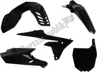 563340540, Rtech, Set plastiques 5 pcs yamaha noir    , Nouveau