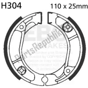 EBC EBCH304 sabot de frein h304 - La partie au fond