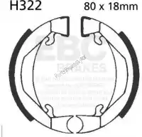 EBCH322, EBC, Sabot de frein h322    , Nouveau