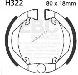 Here you can order the shoe brake h322 from EBC, with part number EBCH322: