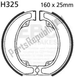 EBC EBCH325 schoen brake  h325 - Onderkant