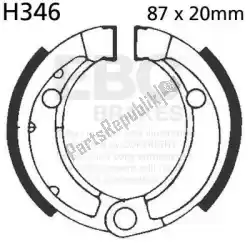 Aqui você pode pedir o freio de sapata h346 em EBC , com o número da peça EBCH346: