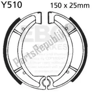 EBC EBCY510 shoe brake y510 - Bottom side