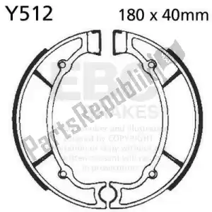 EBC EBCY512 shoe brake y512 - Bottom side