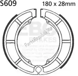 Ici, vous pouvez commander le sabot de frein s609 auprès de EBC , avec le numéro de pièce EBCS609: