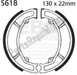 Here you can order the shoe brake s618 from EBC, with part number EBCS618: