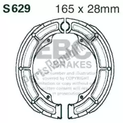 schoen brake  s629 van EBC, met onderdeel nummer EBCS629, bestel je hier online: