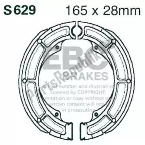 EBC EBCS629 zapata de freno s629 - Lado inferior