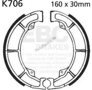 EBC EBCK706 shoe brake k706 - Bottom side