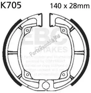 EBC EBCK705 zapata de freno k705 - Lado inferior
