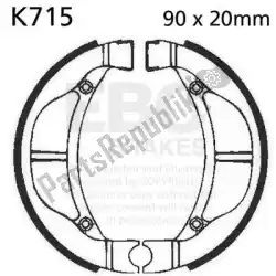 Here you can order the shoe brake k715 from EBC, with part number EBCK715: