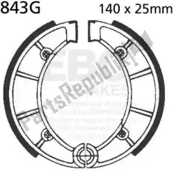 Here you can order the shoe brake 843g from EBC, with part number EBC843G:
