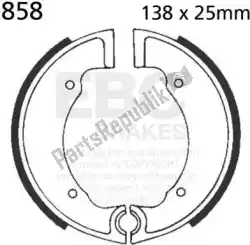 Here you can order the shoe brake 858 from EBC, with part number EBC858: