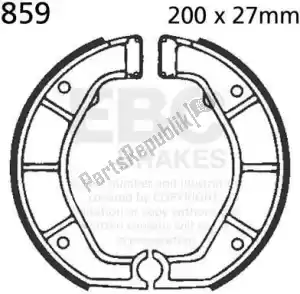 EBC EBC859 shoe brake 859 - Bottom side