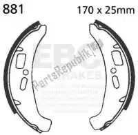 EBC881, EBC, Shoe brake 881    , New