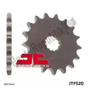 JT SPROCKETS JTF052017 ktw dianteiro 17t, 525 - Lado inferior