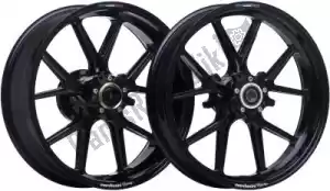 MARCHESINI 30584024 kit jantes 6.0x17 m10rs corse magn noir mat - La partie au fond