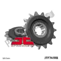 JTF074115R, JT Sprockets, Ktw anteriore 15t rb, 525    , Nuovo