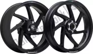 MARCHESINI 30875523 kit de roues 3.5x17 m7r genesi magn noir mat - La partie au fond