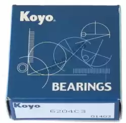 Here you can order the sv bearing 6204c3 - koyo (crankshaft) from Athena, with part number MS200470140C3K: