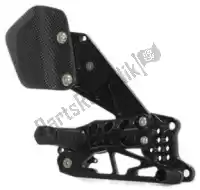 31100002, Gilles, Voetsteun rearset as31gt, black    , Nieuw