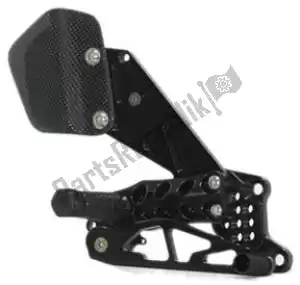 GILLES 31100102 footrest rearset as31gt, black - Bottom side