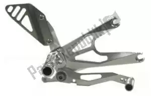 GILLES 31195002 voetsteun rearset factor-x, black - Onderkant