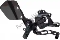 31020142, Gilles, Voetsteun rearset vcr38gt, black    , Nieuw