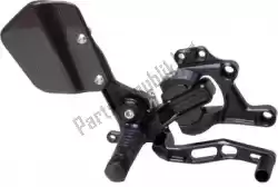 Here you can order the footrest rearset vcr38gt, black from Gilles, with part number 31006112: