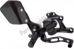 Here you can order the footrest rearset vcr38gt, black from Gilles, with part number 31006142: