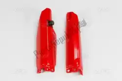Here you can order the bs vv fork slider prot+quick starter honda red 070 from UFO, with part number HO04611070: