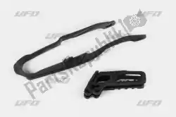Here you can order the bs kt chain guide swingarm chain slider honda black from UFO, with part number HO04632001:
