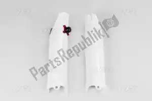 UFO HO04642041 bs vv fork slider prot+quick starter honda white 0.. - Bottom side