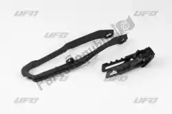 Here you can order the bs kt chain guide swingarm chain slider honda black from UFO, with part number HO04697001: