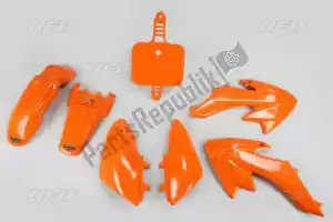 UFO HO36004127 conjunto plástico honda laranja 127 - Lado inferior