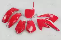 Here you can order the set plastic honda red from UFO, with part number HOKIT109E070: