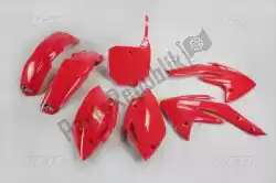Aqui você pode pedir o conjunto plástico honda vermelho 070 em UFO , com o número da peça HOKIT111070: