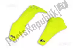 Ici, vous pouvez commander le kit garde boue husqvarna jaune fluo auprès de UFO , avec le numéro de pièce HUFK618DFLU: