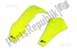 UFO HUFK618DFLU kit garde boue husqvarna jaune fluo - La partie au fond
