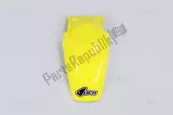 Here you can order the rear fender, rm yellow from UFO, with part number KA03731102: