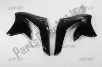 KA03770001, UFO, Bs ra radiator covers kawasaki black    , New