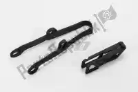 KA04710001, UFO, Bs kt chain guide&swingarm chain slid kawa black    , New