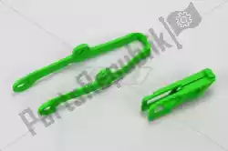 Here you can order the bs kt chain guide&swingarm chain slid kawa green from UFO, with part number KA04710026: