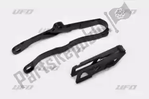 UFO KA04756001 chain guide and swingarm slider kit, black - Bottom side