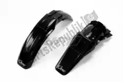 Here you can order the mudguard kit kawasaki black from UFO, with part number KAFK200001: