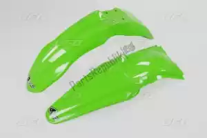 UFO KAFK219026 mudguard kit kawasaki green - Bottom side