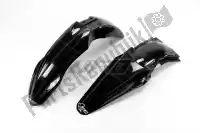 KAFK220001, UFO, Mudguard kit kawasaki black    , New