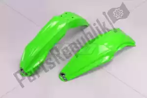 UFO KAFK220026 mudguard kit kawasaki green - Bottom side