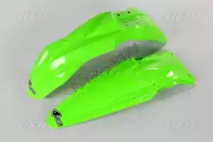 UFO KAFK224AFLU kit garde boue kawasaki vert fluo - La partie au fond